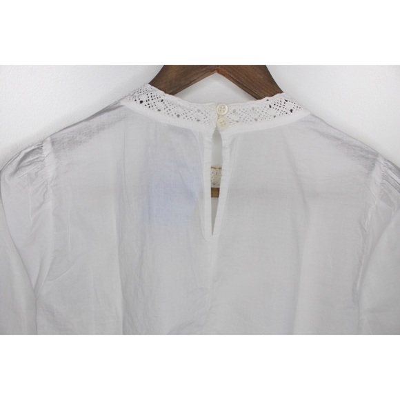 J.Crew NWOT Romantic Cotton Top with Lace Detail XS - Picture 8 of 11